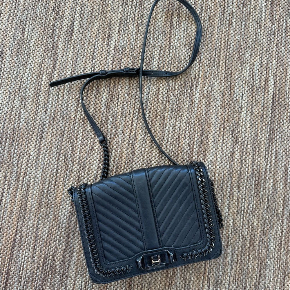 Rebecca Minkoff Black Quilted Crossbody Bag